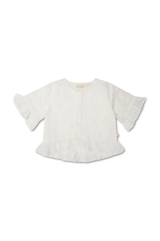 That's mine bluza de bumbac pentru copii Ibbi 153061 alb SS25