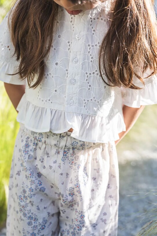 That's mine bluza de bumbac pentru copii Ibbi alb 153061