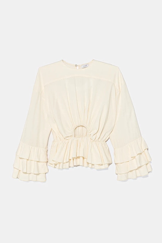 Pinko bluzka dziecięca casual beżowy KFCA007.0.VI024