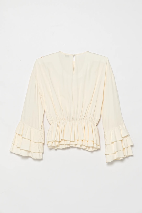 Pinko bluzka dziecięca KFCA007.0.VI024 beżowy SS25