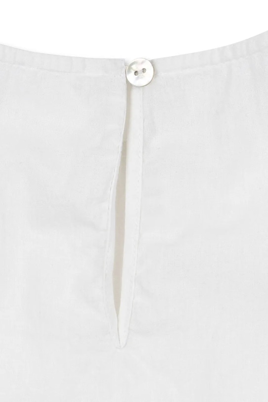 Дитяча бавовняна блузка Konges Sløjd RHW X KS FIORI TOP GOTS білий KS103599