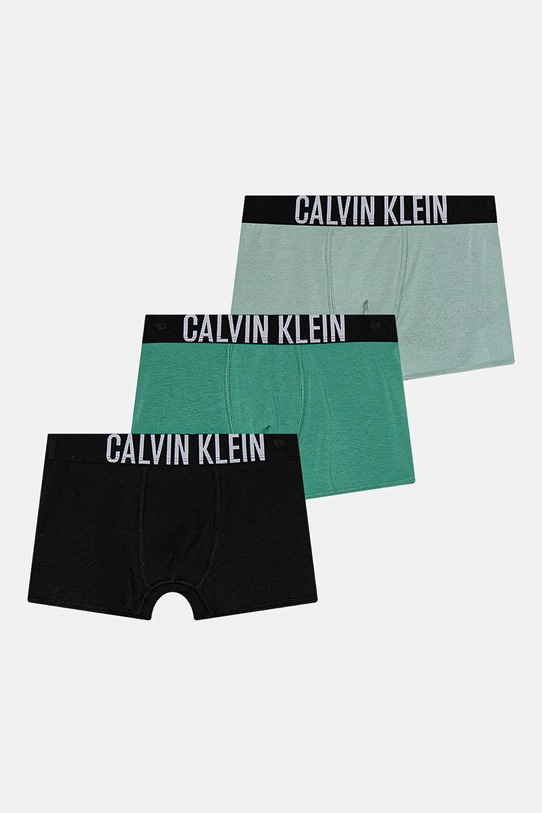 Dětské boxerky Calvin Klein Underwear 3-pack přiléhavé boxerky zelená B70B700510.PPYA