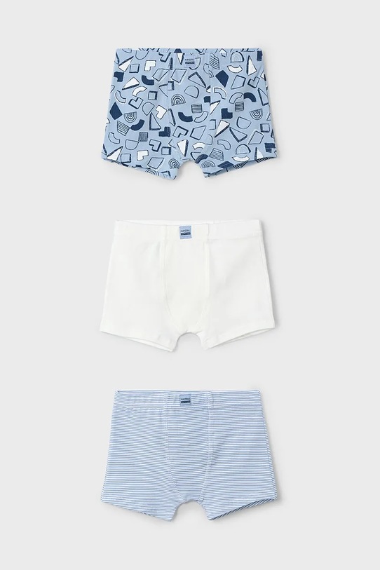 Dětské boxerky Mayoral 3-pack přiléhavé boxerky modrá 10898.5K.Mini.PPYA