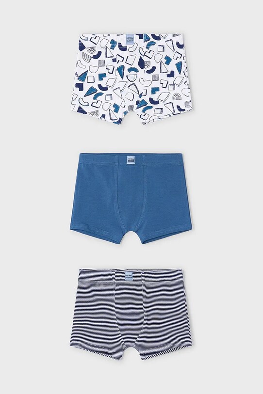Dětské boxerky Mayoral 3-pack přiléhavé boxerky modrá 10898.5K.Mini.PPYA