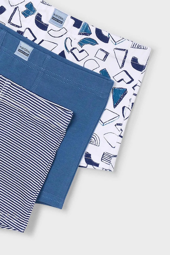 CHLAPEC Dětské boxerky Mayoral 3-pack 10898.5K.Mini.PPYA modrá