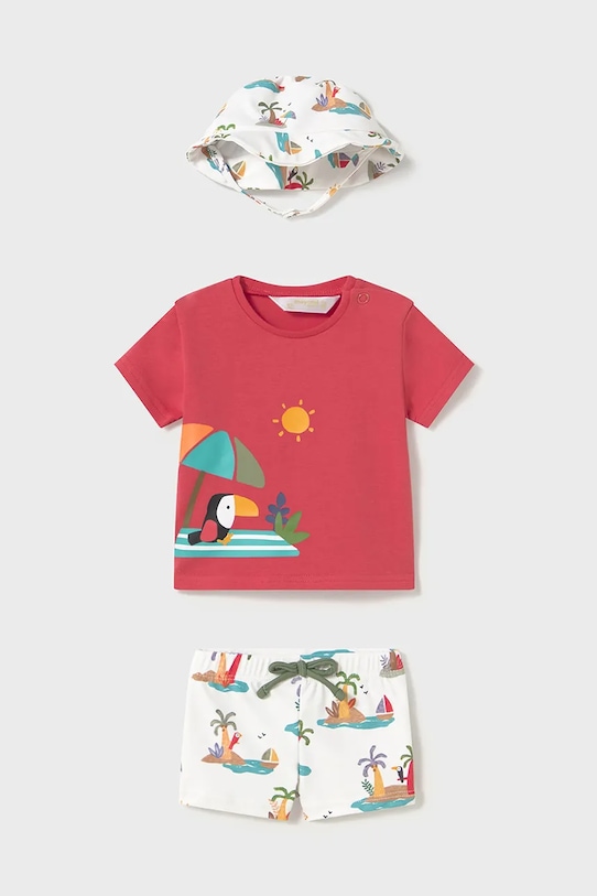 Дитячий купальний комплект Mayoral Newborn червоний 1618.1P.Newborn.PPYH