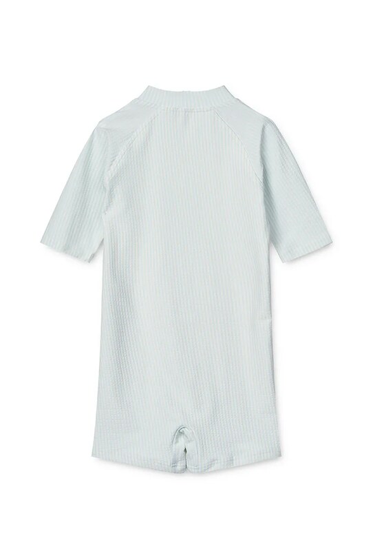 Băieți Liewood costum de baie pentru copii Max Seersucker Shortsleeve Swim Jumpsuit LW17603 albastru