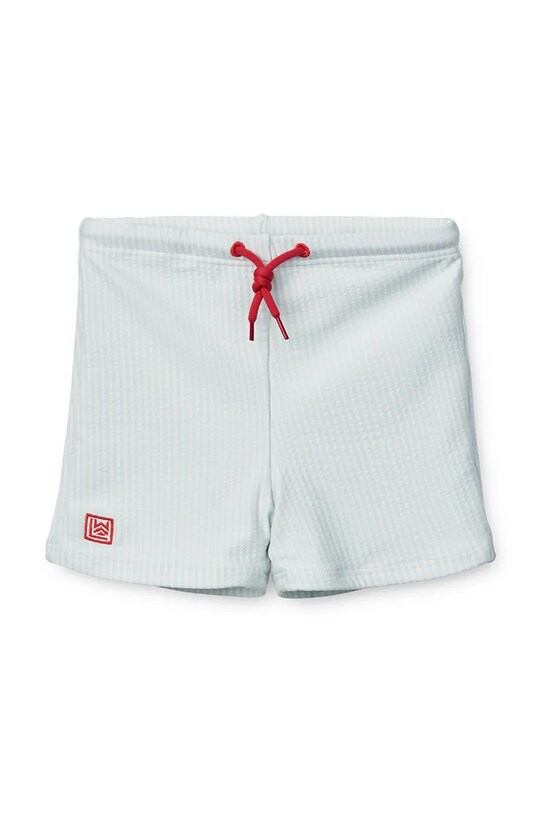 Liewood pantaloni scurți de baie copii Otto Seersucker Swim Pants Planet friendly albastru LW17610