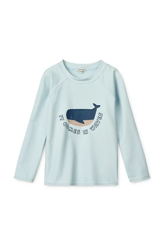 Liewood longsleeve kąpielowy dziecięcy Noah Placement Longsleeve Swim Tee LW19008 niebieski SS25