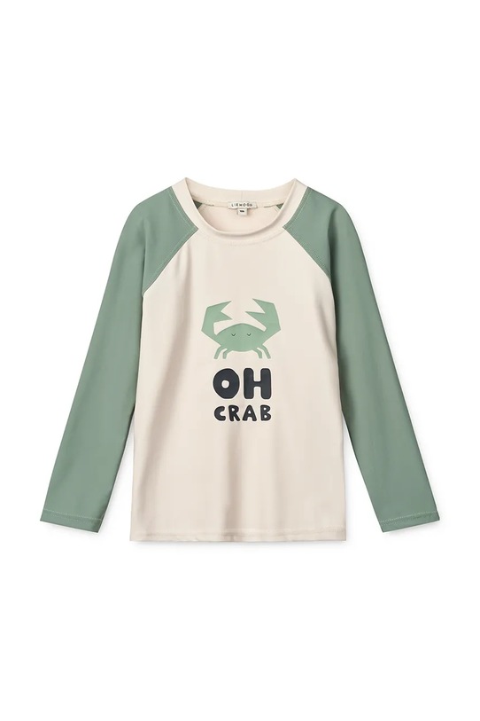 Liewood longsleeve kąpielowy dziecięcy Noah Placement Longsleeve Swim Tee zielony LW19008