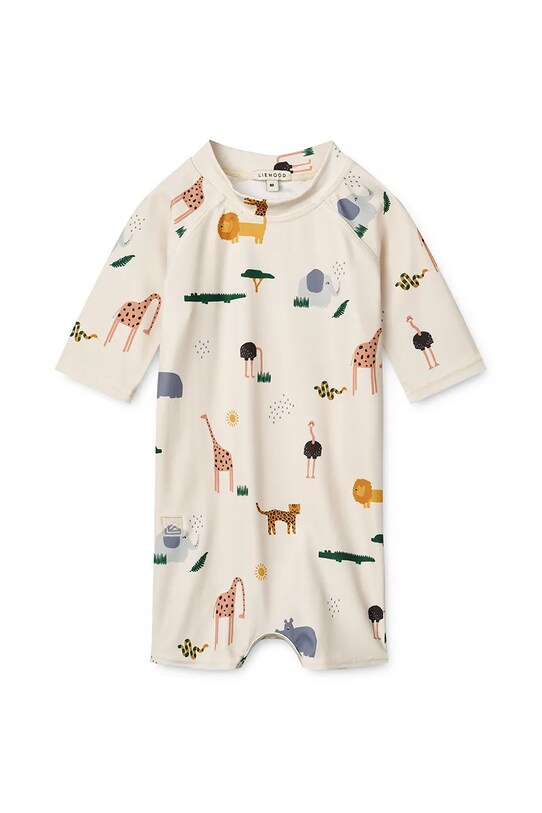 Liewood kostium kąpielowy niemowlęcy Thor Baby Swim Jumpsuit LW19672 beżowy SS25