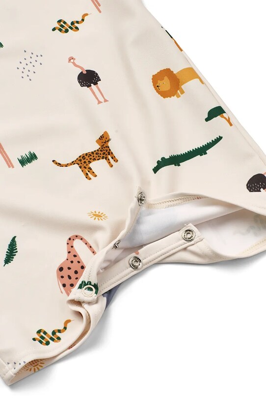 Liewood kostium kąpielowy niemowlęcy Thor Baby Swim Jumpsuit beżowy LW19672