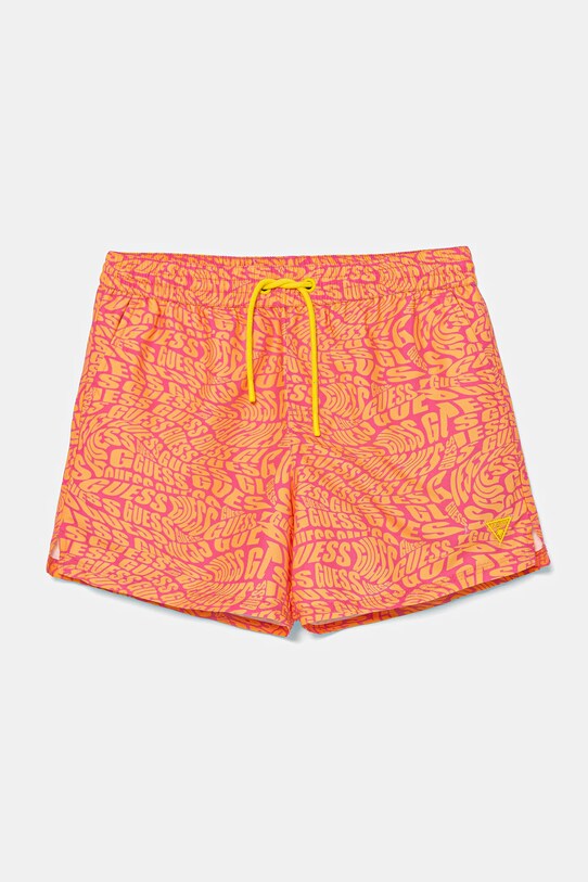 Guess szorty kąpielowe dziecięce Planet friendly pomarańczowy L5GZ01.WG2D2.PPYA