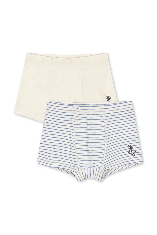 Дитячі боксери Konges Sløjd BASIC 2 PACK BOY BOXERS GOTS 2-pack приталені боксери бежевий KS102255