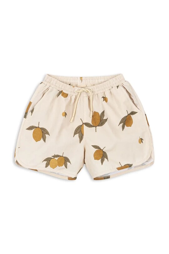 Konges Sløjd gyerek úszó rövidnadrág ASNOU SWIM SHORTS Planet friendly bézs KS102470