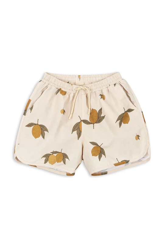 Konges Sløjd gyerek úszó rövidnadrág ASNOU SWIM SHORTS Planet friendly bézs KS102470