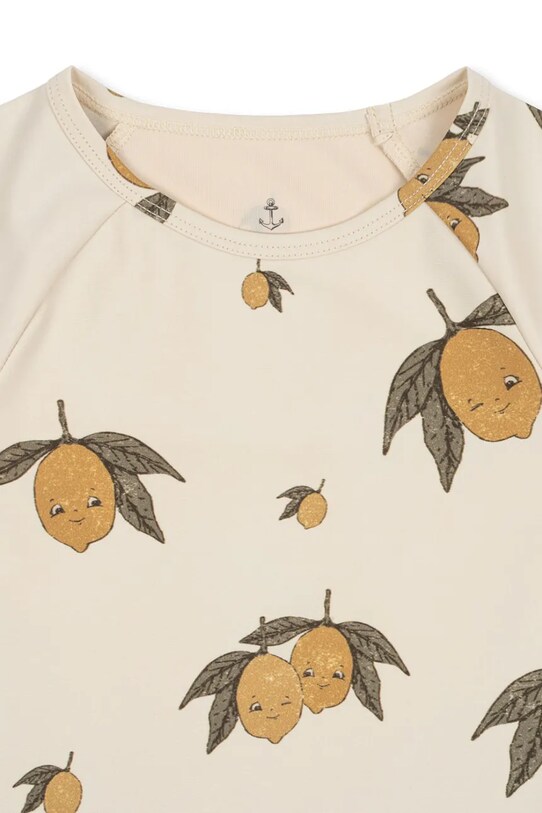 Băieți Konges Sløjd longsleeve de baie pentru copii ASTER SWIM BLOUSE GRS KS102479 bej