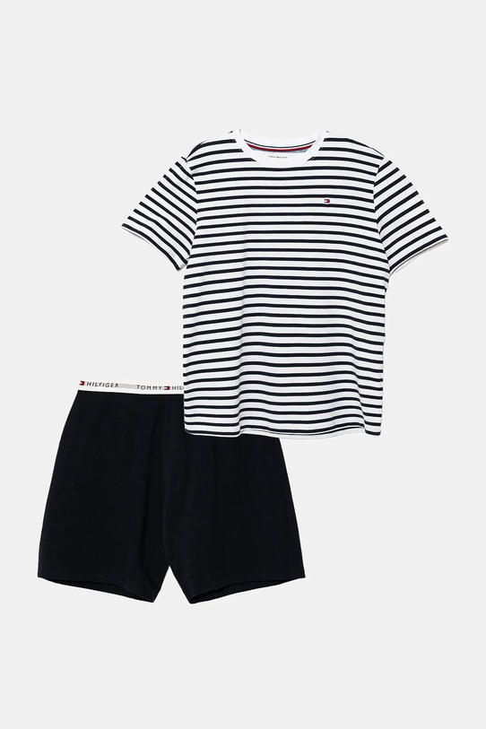 Tommy Hilfiger piżama dziecięca wzorzyste granatowy UB0UB00581.PPYA