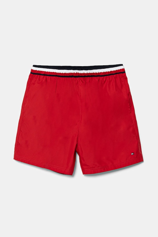 Tommy Hilfiger szorty kąpielowe dziecięce drobny wzór czerwony UB0UB00577.PPYA