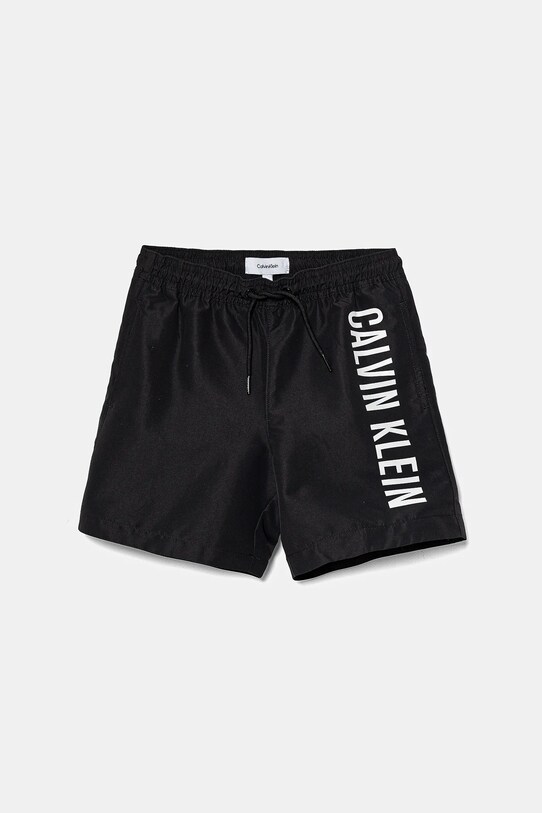 Calvin Klein Jeans pantaloni scurti de baie copii Planet friendly negru KV0KV00053.PPYA