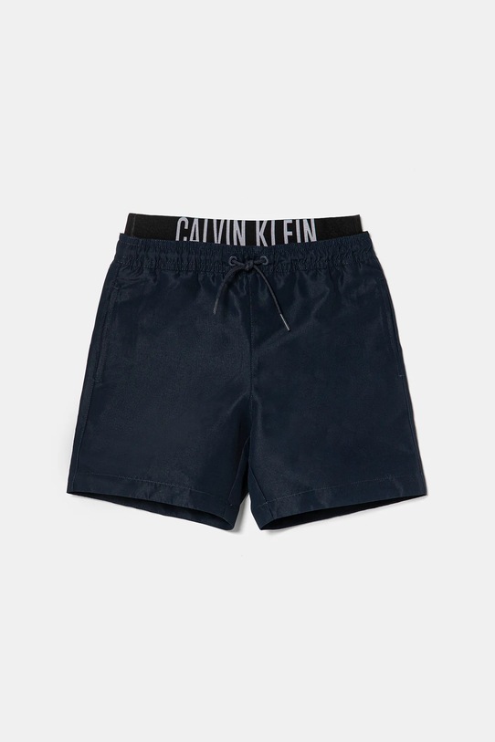 Calvin Klein Jeans szorty kąpielowe dziecięce Planet friendly granatowy KV0KV00054.PPYA