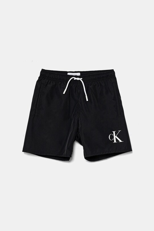 Дитячі шорти для плавання Calvin Klein Jeans Planet friendly чорний KV0KV00056.PPYA