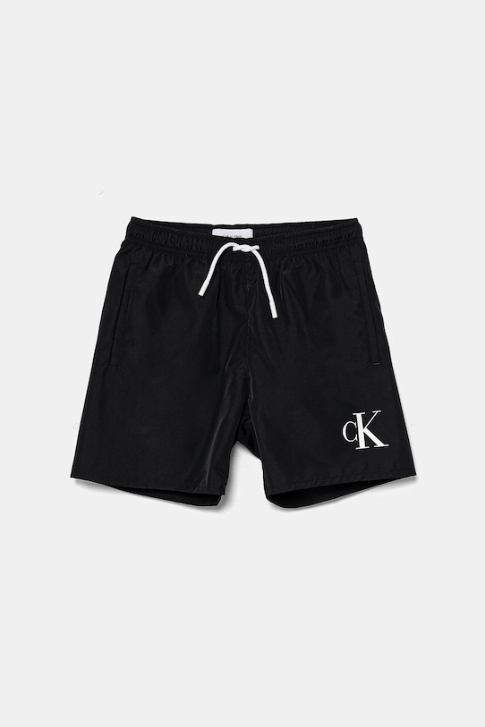 Calvin Klein Jeans pantaloni scurti de baie copii Planet friendly negru KV0KV00056.PPYA