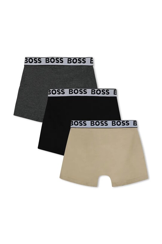 Dječje bokserice BOSS 3-pack J51746.102.150 bež SS25