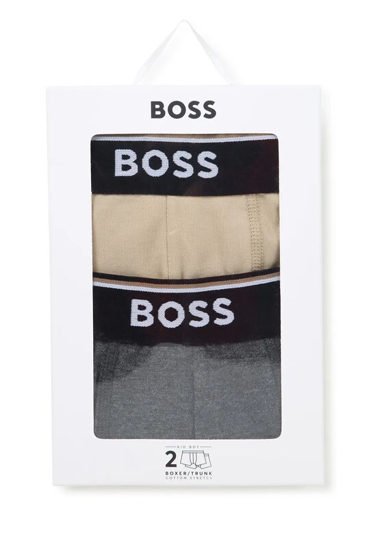 BOSS bokserki dziecięce 2-pack J51748.102.150 beżowy