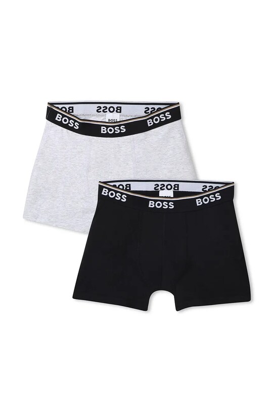 Дитячі боксери BOSS 2-pack приталені боксери чорний J51748.102.150