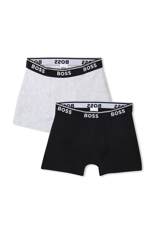 BOSS bokserki dziecięce 2-pack bokserki dopasowane czarny J51748.102.150