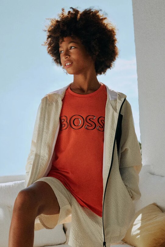BOSS pantaloni scurti de baie copii bej J51972.162.174