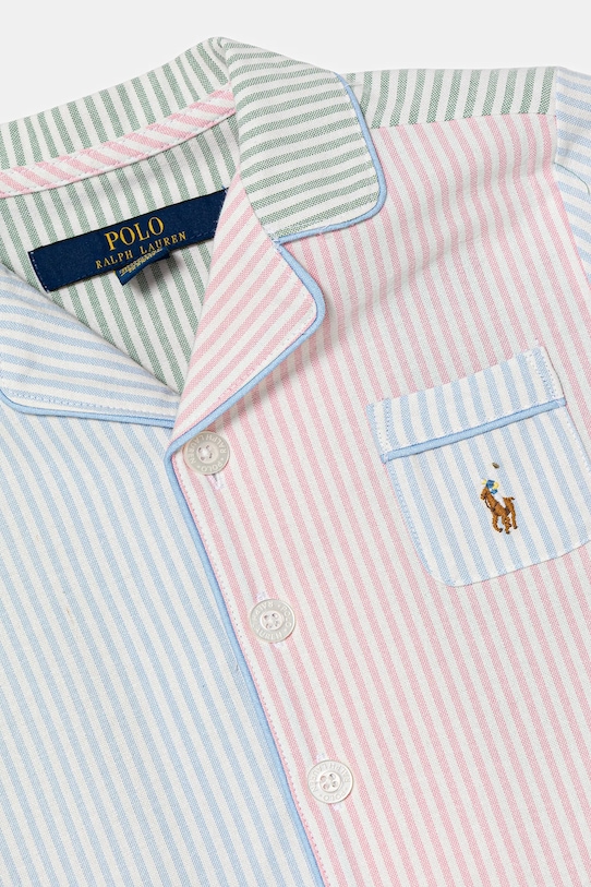 Băieți Polo Ralph Lauren pijamale de bumbac pentru copii 8P0221 albastru