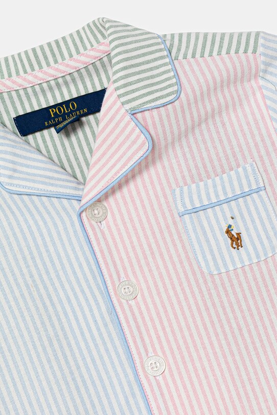Chłopiec Polo Ralph Lauren piżama bawełniana dziecięca 9P0221 niebieski