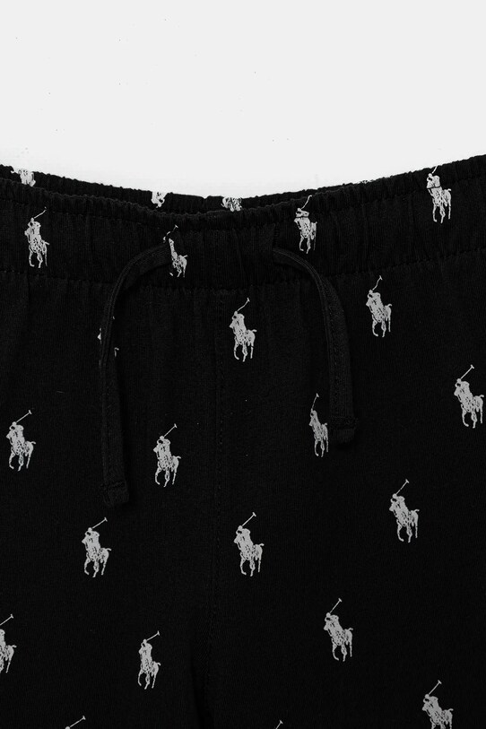 Polo Ralph Lauren piżama bawełniana dziecięca czarny 8P0250
