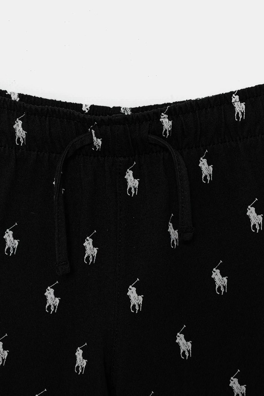 Polo Ralph Lauren set de pijama de bumbac pentru copii negru 8P0250