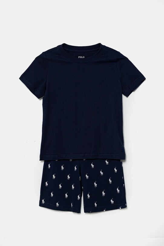 Polo Ralph Lauren pijamale de bumbac pentru copii uni bleumarin 9P0250