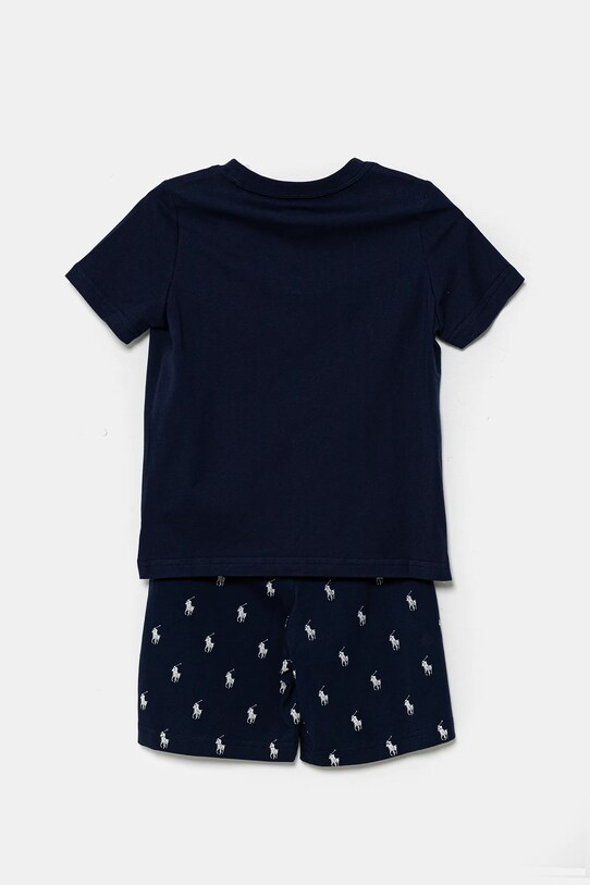 Polo Ralph Lauren pijamale de bumbac pentru copii 9P0250 bleumarin SS25