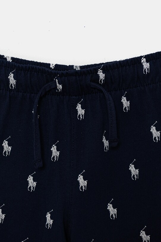 Polo Ralph Lauren pijamale de bumbac pentru copii bleumarin 9P0250