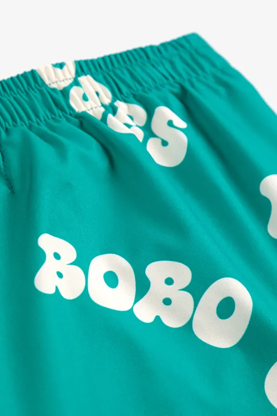 Bobo Choses shorts nuoto bambini Wavy turchese 125AC117