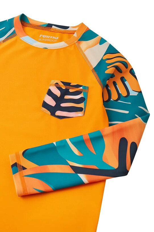 Дитячий купальний лонгслів Reima Kroolaus помаранчевий 5200150A.PPYA