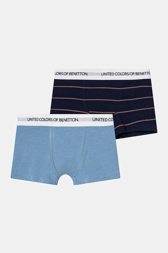 Παιδικά μποξεράκια United Colors of Benetton 2-pack με μοτίβο μπλε 3PRJ0X01D.G.Seasonal