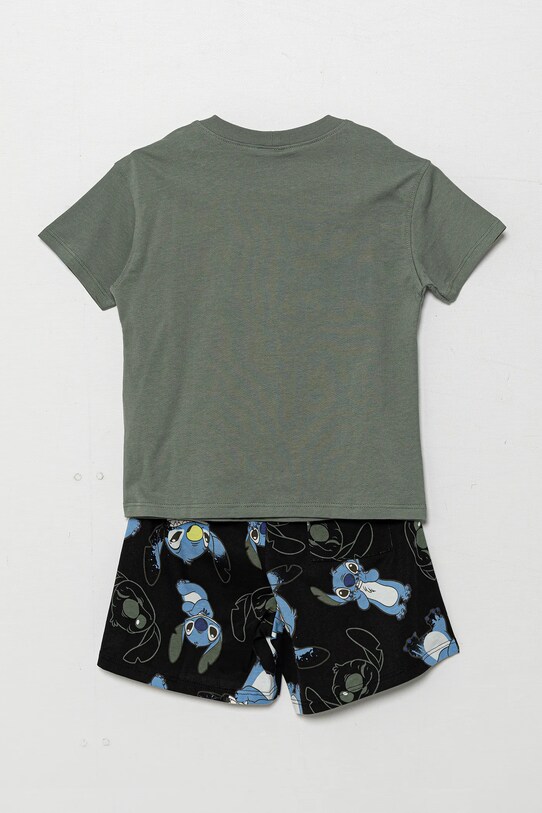 Dětské bavlněné pyžamo United Colors of Benetton 30960P08H.G.Seasonal zelená SS25