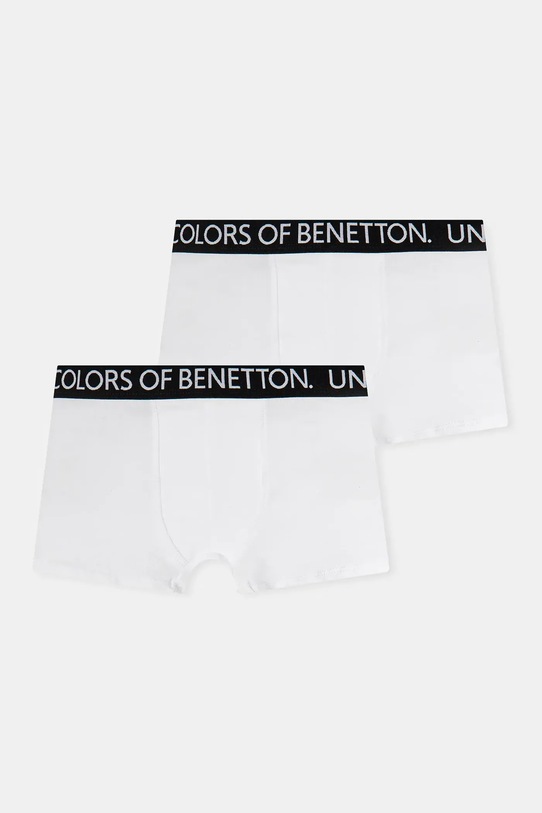 United Colors of Benetton gyerek boxer 2 db elasztikus boxeralsó fehér 3OP80X230.G.Reprop.PPYA