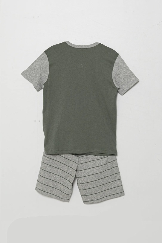 United Colors of Benetton piżama bawełniana dziecięca 2-pack 30960P08R.G.Seasonal zielony SS25