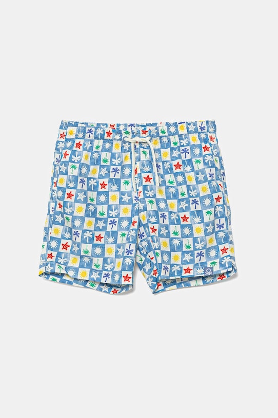 United Colors of Benetton szorty kąpielowe dziecięce Planet friendly niebieski 5S480X00U.G.Seasonal