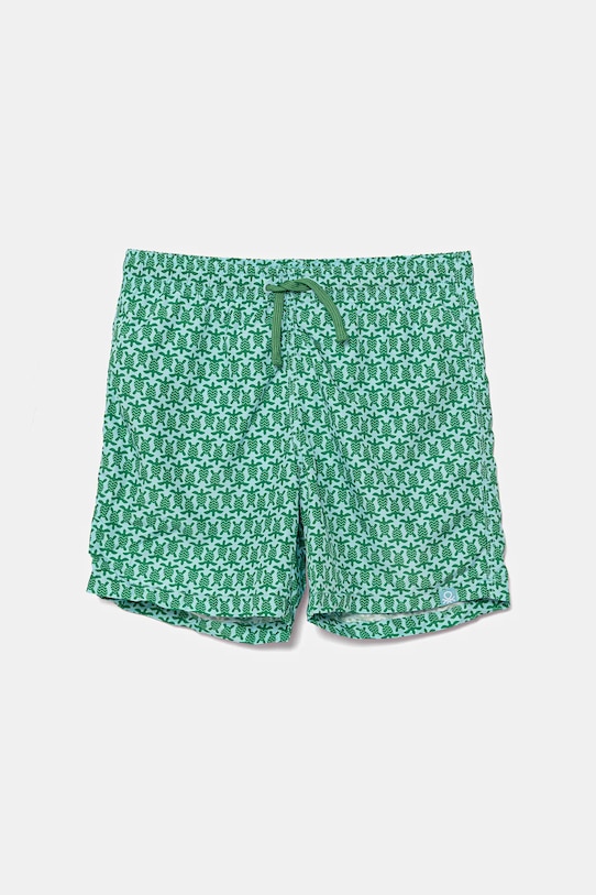 Dětské plavkové šortky United Colors of Benetton Planet friendly tyrkysová 5S480X00U.G.Seasonal