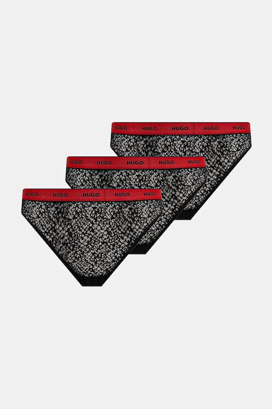 HUGO figi 3-pack koronka czarny 50535254