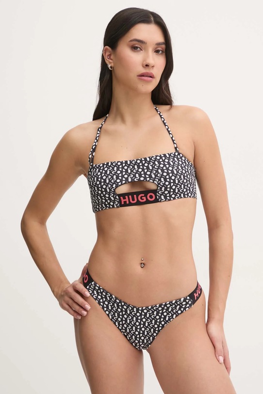 Kupaći grudnjak HUGO 50534927 crna SS25