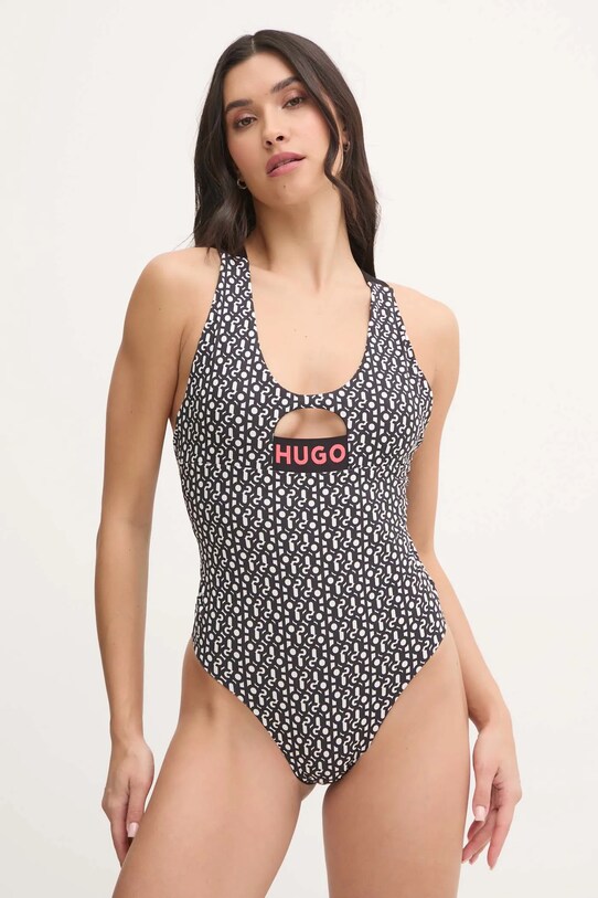 Enodelne kopalke HUGO 50534966 črna SS25